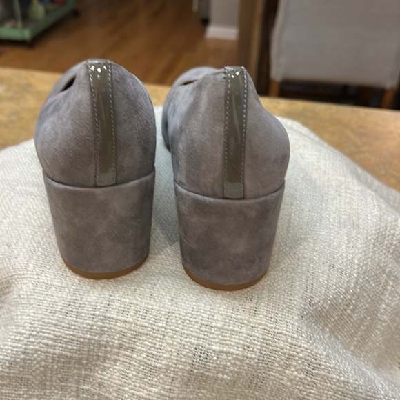 Margaux The Heel Gray Block Heel Pumps - Picture 9 of 11